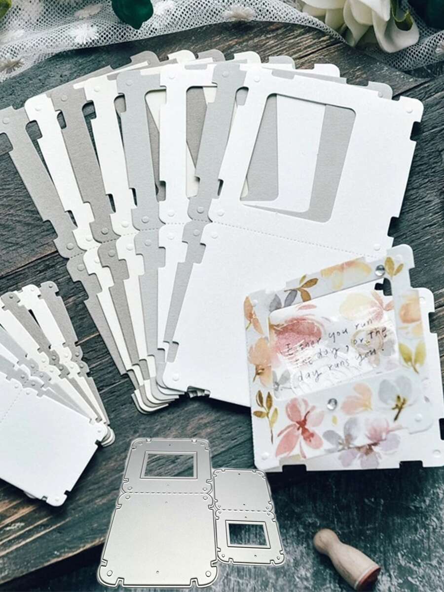 1 pieza Troquel de corte unicolor - Plateado - Ver 1