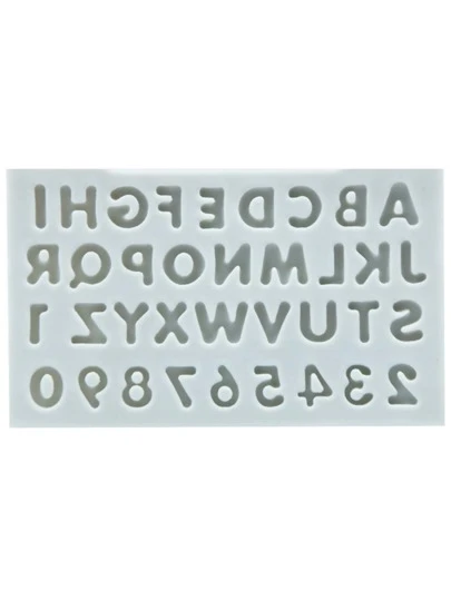 1入組字母設計糖果模具