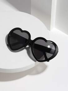 2 pares Hombres de marco de corazón Gafas de sol con Cuerda de gafas - Multicolor - Ver 5