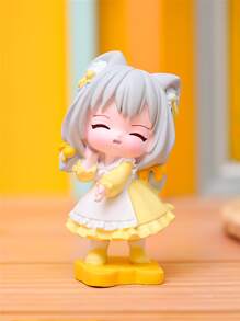 1入組卡通女孩設計裝飾工藝 - 黃色 - 查看 1