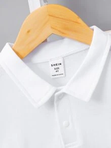 小男童標語圖案POLO衫