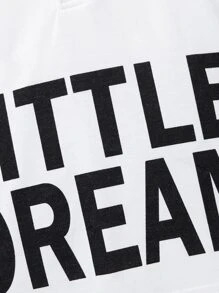 小男童標語圖案POLO衫