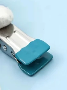 10 cái Kẹp quần áo hạng nặng cỡ nhỏ chống trượt, Kẹp phơi quần áo - Màu xanh nhạt - Xem 9