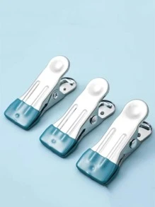 10 cái Kẹp quần áo hạng nặng cỡ nhỏ chống trượt, Kẹp phơi quần áo - Màu xanh nhạt - Xem 12