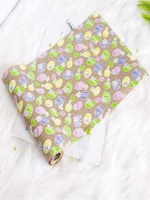 1 pieza Corredor de cama Huevo de Pascua & con patrón de conejo moderno poliéster para casa - Multicolor - Ver 4