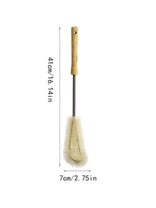 1pc Wooden Handle Cleaning Brush - Beige - View 2