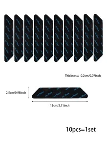 10 piezas Pegatina autoadhesivo anti deslizante - Negro - Ver 3