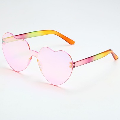 Heart Shaped Lens Fashion Glasses