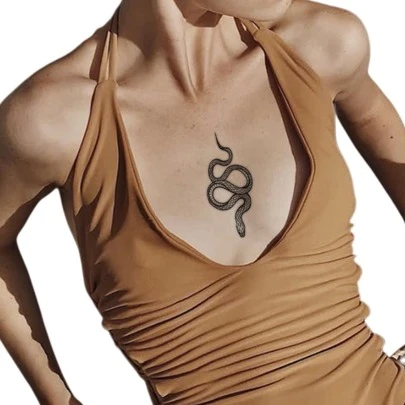 張小蛇防水持久臨時紋身貼紙