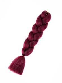 Trenza de pelo sintético largo - Burdeos - Ver 3