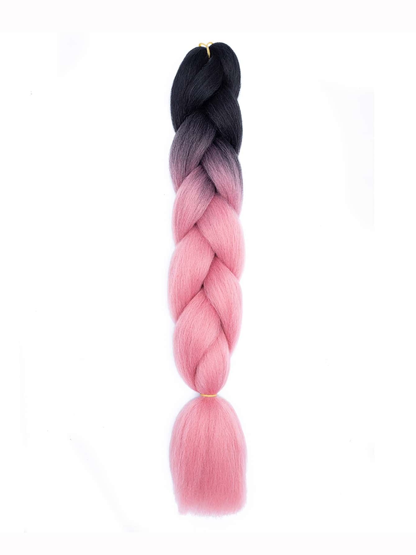 Trenza de pelo sintético de ombré largo - Rosa coral - Ver 1