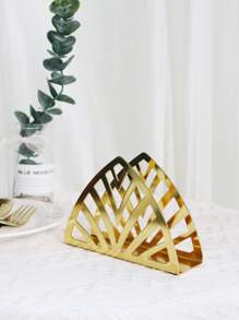 1pc Triangle Napkin Holder - Gold - View 2
