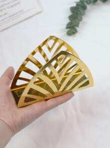 1pc Triangle Napkin Holder - Gold - View 7