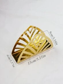 1pc Triangle Napkin Holder - Gold - View 8
