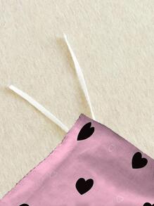 Bộ chăn ga gối hình trái tim màu hồng 3 món (1 vỏ chăn + 2 vỏ gối), mềm mại và thoải mái, phù hợp với giường đôi, giường lớn và giường cỡ lớn, có thể giặt bằng máy, trang trí nhà cửa, quà tặng ngày lễ - Nhiều màu - Xem 7