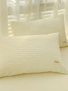 Solid Duvet Cover Set Without Filler - Multicolor - View 5