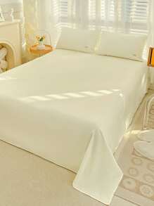 Solid Duvet Cover Set Without Filler - Multicolor - View 7