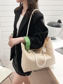 Túi Xách tay Nữ - Màu be - Xem 2