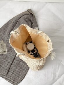 Túi Xách tay Nữ - Màu be - Xem 4