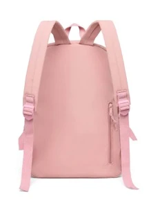 極簡功能背包附包飾 - 粉色 - 查看 2