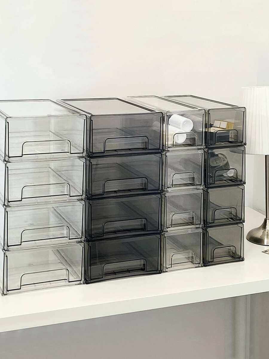 1入組透明辦公桌收納盒