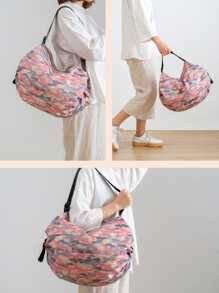 Fashionable Foldable Practical Shopping Bag, Travel Tote - Multicolor - View 5