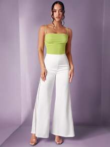 Silquee Solid Backless Cami Bodysuit