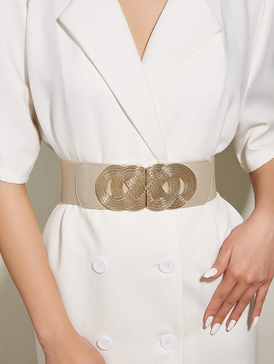 Boho Metal Buckle Belt Halloween Summer, School Fall, Autumn, Halloween - Apricot - View 1