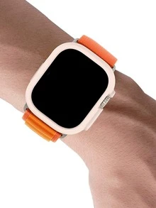 1 pieza Funda compatible con Apple Watch liso - Rosa vieja - Ver 4