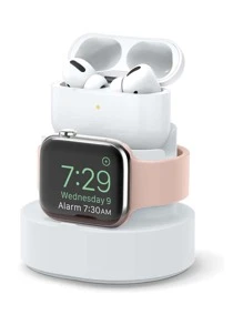 2 In 1 Desktop Phone Charger Stand - White - View 3