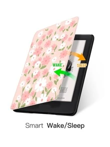 花卉圖案磁性殼套與 Kindle 兼容 - 彩色 - 查看 4