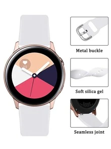 Correa de reloj de silicona 20mm - Blanco - Ver 5