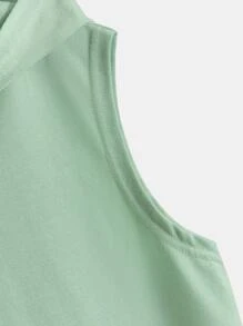 SHEIN Boys Slogan Graphic Hooded Tank Top