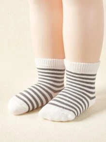 8pairs Baby Star & Striped Pattern Socks