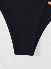 Ring Linked Bikini Bottom - Black - View 4