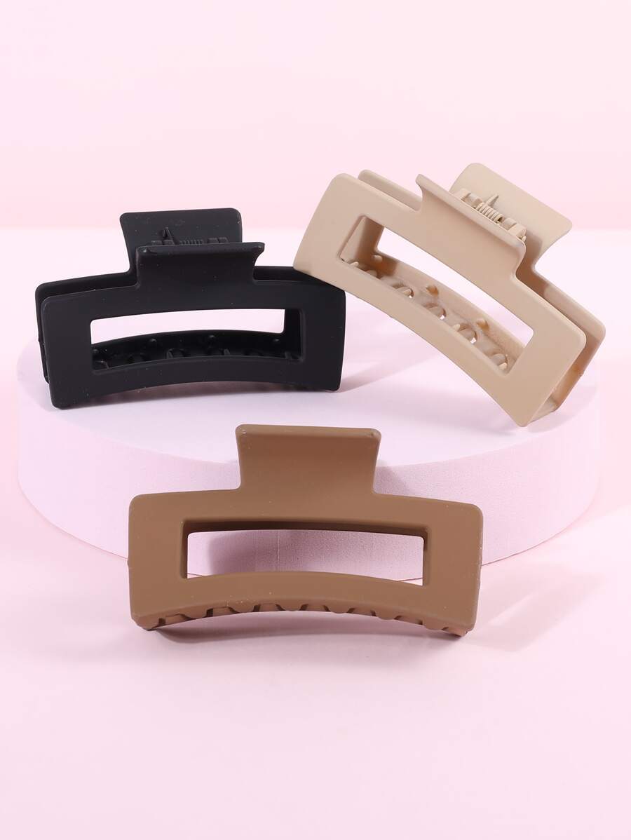 Bộ 3 Kẹp Tóc Hình Chữ Nhật Cho Bé Gái - Nhiều màu - Xem 1