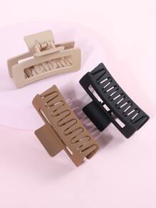 Bộ 3 Kẹp Tóc Hình Chữ Nhật Cho Bé Gái - Nhiều màu - Xem 3