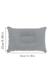 1 Gối Du Lịch Di Động, Gối Bơm Hơi Hình Chữ Nhật Tối Giản Cho Du Lịch - Xem 2