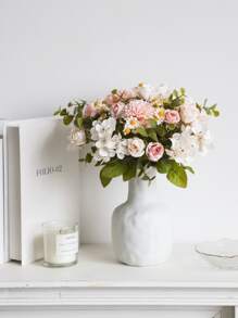 1pc/2pcs Lifelike Artificial Rose Flowers Bouquet Fake Hydrangea And Daisy Realistic Arrangements For Home Wedding Party Decor Room Accents Table Centerpieces,Fake Plants,Fall Decor,Room,Desk,Garden Decor,Room Decoration Stuff, Valentine Day, Gift Gifts Birthday Graduation,Fall Decor,Autumn