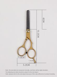 1入組剪髮剪刀，1入組不銹鋼剪髮工具/套件，用於沙龍剪髮，用於個人使用和理髮師使用髮型設計 - 彩色 - 查看 4