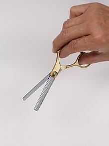 1入組剪髮剪刀，1入組不銹鋼剪髮工具/套件，用於沙龍剪髮，用於個人使用和理髮師使用髮型設計 - 彩色 - 查看 6