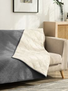 1 chiếc khăn sofa chống thấm nước - Xám - Xem 1