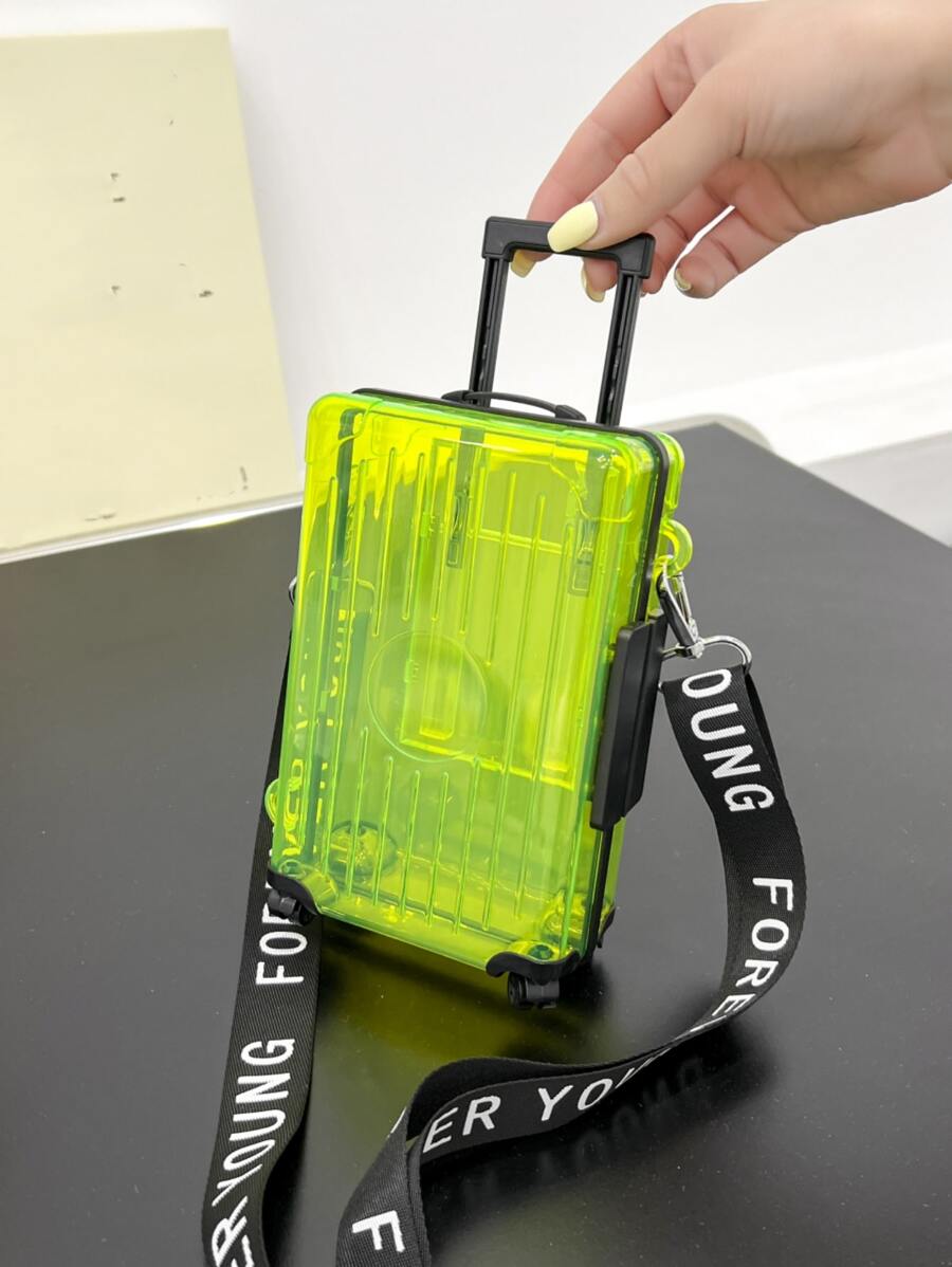 Túi Crossbody Nữ màu trơn Có thể điều chỉnh được Mốt - Màu vàng - Xem 1