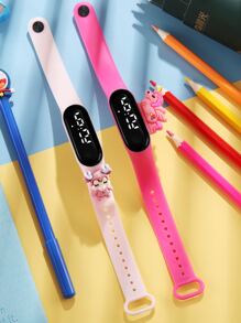 Đồng hồ điện tử chống nước 2 chiếc dành cho trẻ em Cartoon Unicorn Decor - Nhiều màu - Xem 2