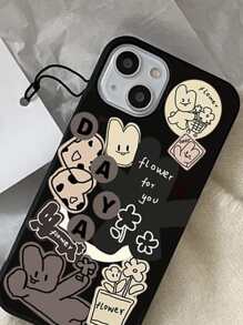 Cartoon Graphic Phone Case Compatible With iPhone15/15Plus/15Pro/15Promax - Multicolor - View 3