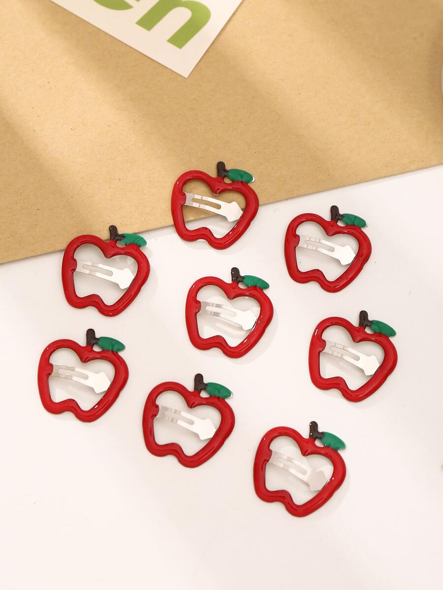 8 cái kẹp tóc thiết kế Apple - Nhiều màu - Xem 1