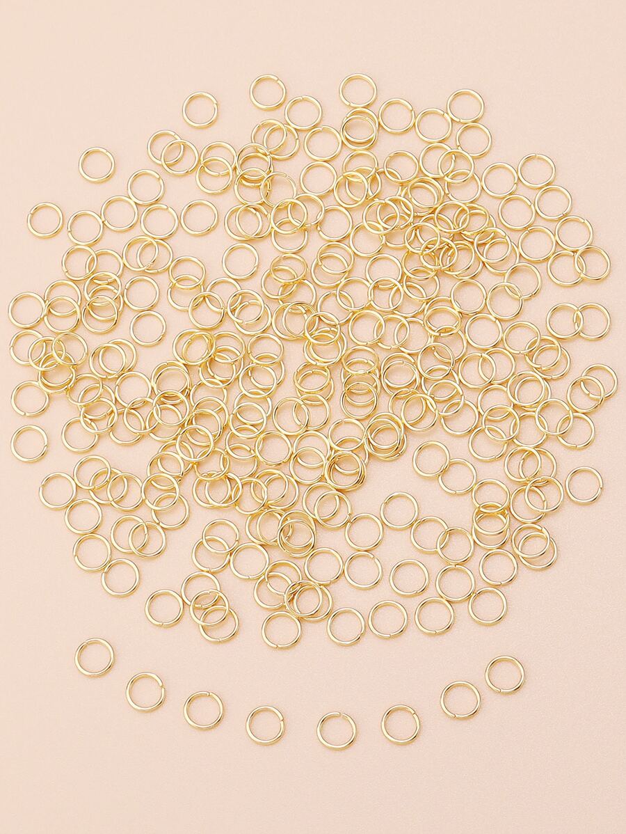 200入組/套DIY圓形 - 金黃色 - 查看 1