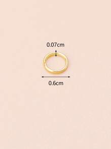 200入組/套DIY圓形 - 金黃色 - 查看 3