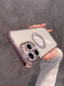 Vỏ điện thoại trong suốt pha lê - Hồng - Xem 6