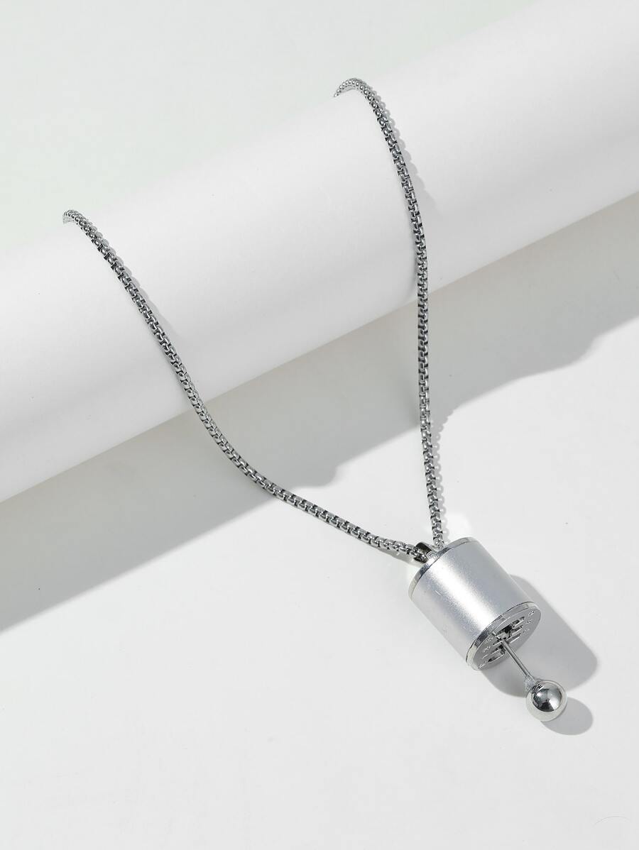 男士齒輪吊墜項鏈